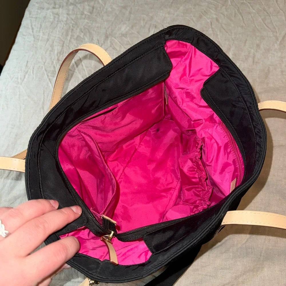Kate Spade Black and Tan Tote Baby Bag